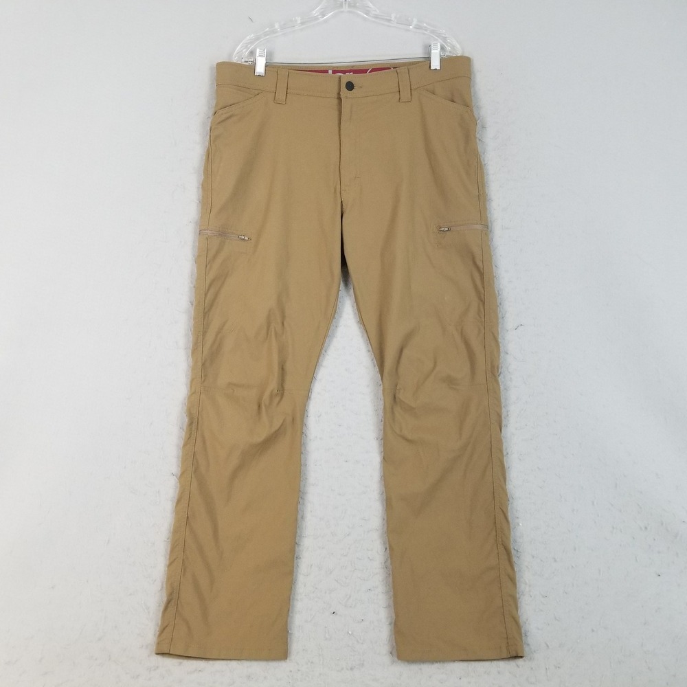 Wrangler Pants Mens 36x30 Tan ATG All Terrain Gear Straight Stretch 112325809
